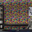 Papier peint geek graffiti moderne couleur jaune