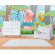 Children's Photomural Forest Friends Dancing Among Trees