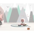 Kinder Fototapete Moderne Minimalistische Berge