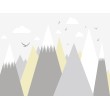 Children's Photomural Nordic Style Mountain Horizon
