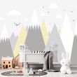 Children's Photomural Nordic Style Mountain Horizon