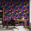 Geek Tapete Graffiti Emojis Design Farbe Fuchsia
