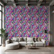 Papier peint geek graffiti pop art couleur fuchsia