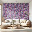 Geek wallpaper pop art graffiti design color fuchsia