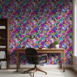 Geek wallpaper pop art graffiti design color fuchsia