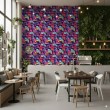 Geek wallpaper geometric circuit design color fuchsia