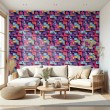 Geek wallpaper geometric circuit design color fuchsia