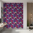 Geek Tapete geometrisches Schaltkreis Design Farbe Fuchsia