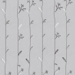 Floral Wallpaper Grey Background