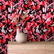 Geek Tapete abstraktes Graffiti Design Farbe Rot