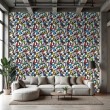 Geek wallpaper modern graffiti design color white