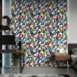 Geek wallpaper modern graffiti design color white