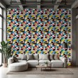 Geek wallpaper expressive graffiti design color yellow