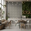 Geometric wallpaper abstract design Solar black
