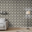 Geometric wallpaper abstract design Solar black