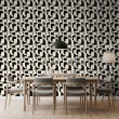 Geometric wallpaper abstract design Solar black