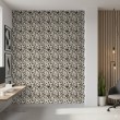Geometric wallpaper abstract design Cosmos black