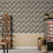 Geometric wallpaper abstract design Orbital black