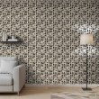 Geometric wallpaper abstract design Orbital black