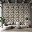 Geometric wallpaper abstract design Orbital black
