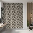 Geometric wallpaper abstract design Orbital black