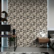 Geometric wallpaper abstract design Orbital black