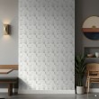 Geometric wallpaper abstract design Lunar grey
