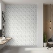 Geometric wallpaper abstract design Lunar grey