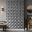 Geometric wallpaper maze design Labrys grey