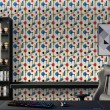 Geometric wallpaper modern design Bauhaus multicolor