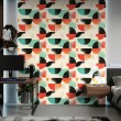 Geometrische Tapete modernes Design Aurora mehrfarbig