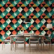 Geometric wallpaper triangle design Prism multicolor