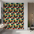 Geometric wallpaper abstract design Chroma multicolor