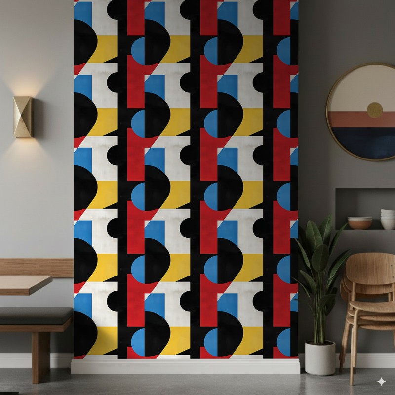 Geometric wallpaper abstract design Spectrum multicolor