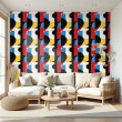 Geometric wallpaper abstract design Spectrum multicolor