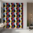 Geometric wallpaper abstract design Spectrum multicolor