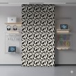Geometric wallpaper abstract design Eclipse black