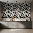 Geometrische Tapete abstraktes Design Eclipse schwarz