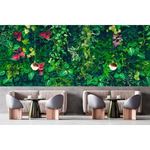 Fresque Murale Feuilles...