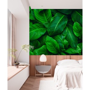 Fresque Murale Feuilles de...