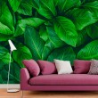 Fotomural Hojas Verdes con Relieve Natural