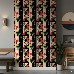 Geometric wallpaper modern...