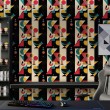 Papel pintado geométrico diseño moderno Reflex multicolor