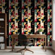 Geometrische Tapete modernes Design Reflex mehrfarbig