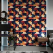 Carta da parati geometrica design astratto Struttura multicolore