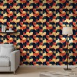 Geometric wallpaper abstract design Module multicolor