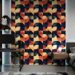 Carta da parati geometrica design astratto Modulo multicolore