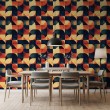 Papel pintado geométrico diseño abstracto Módulo multicolor