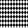 Schwarz-weiße geometrische Tapete Rhombus schwarz-weiß
