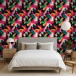 Geometric wallpaper abstract design Rhythm multicolor